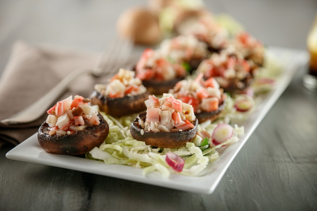 foto de Portobellos rellenos con Kani Kama Santa Elena 